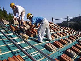 Ｆ型２山混ぜ葺き２